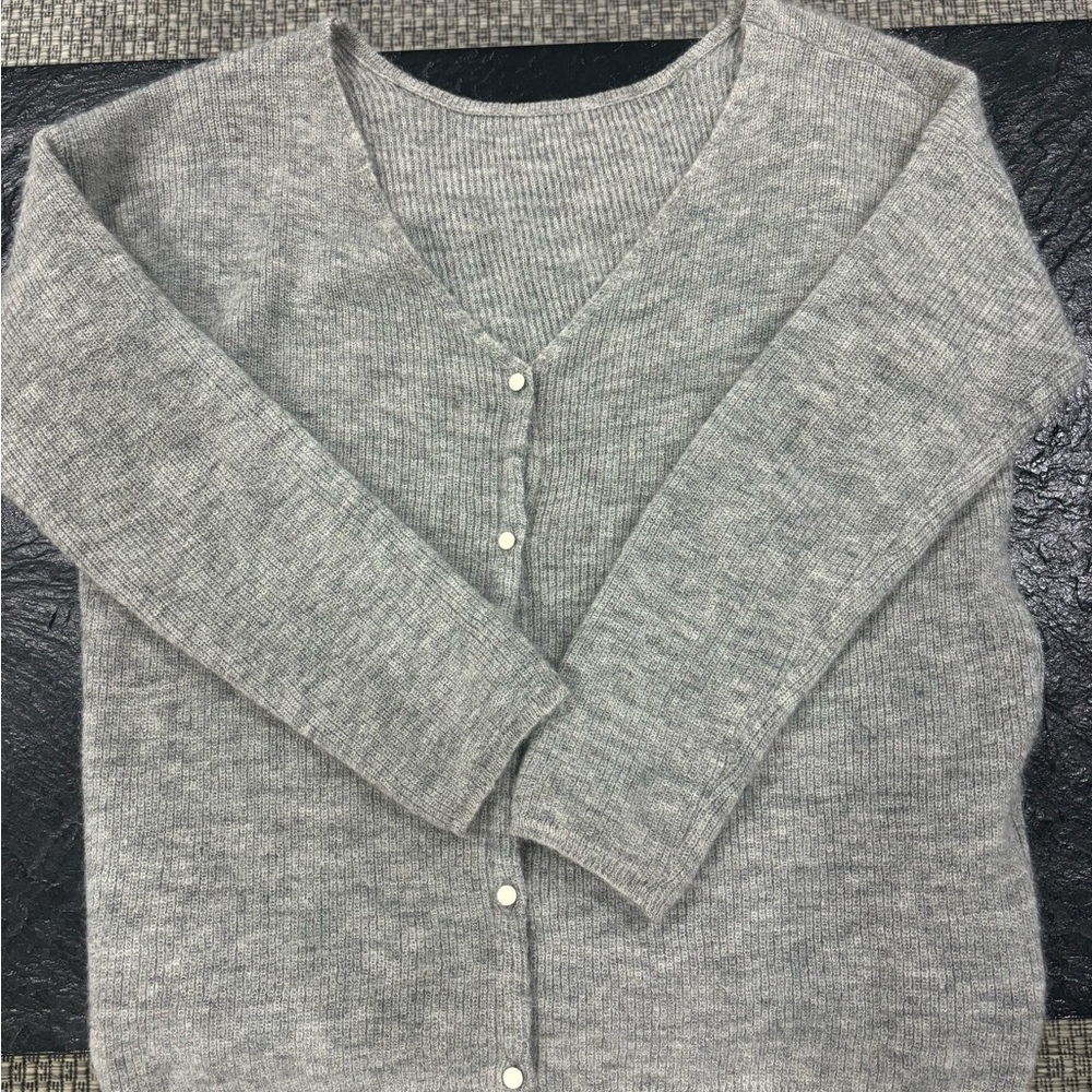 Sezane Barry Sweater Light Grey size Medium
